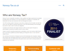 Tablet Screenshot of norway-tax.co.uk